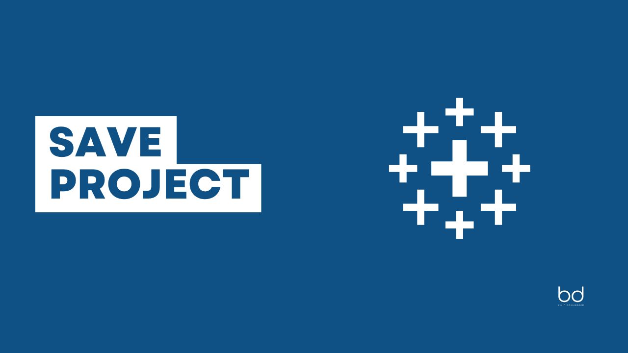 Save Project di Tableau Public